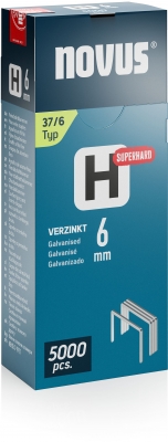 Capse Novus sarma subtire, H tip 37, super rezistente 6 mm, 5000 buc/cutie